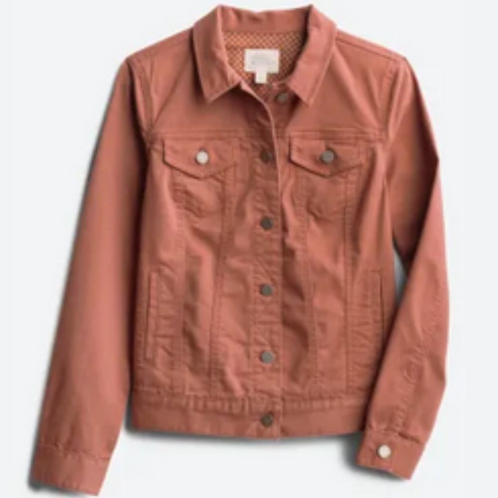 Market & Spruce Camila Boyfriend Denim Jacket (L)